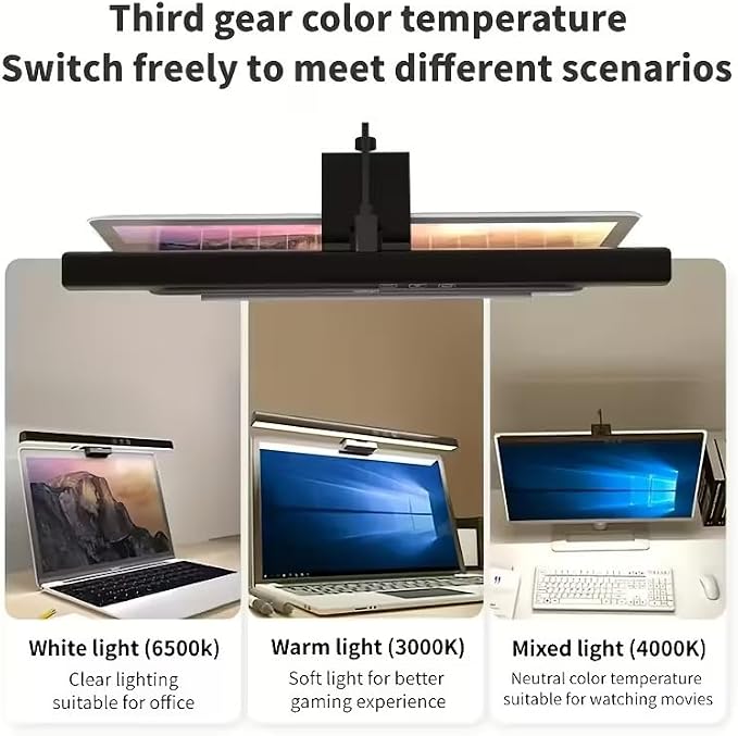 Monitor Light Bar, Computer Monitor Lamp, No Glare Eye-Care LED Screen Bar - Image 6