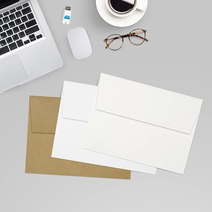 LUXPaper A7 Invitation Envelopes | Peel & Press | 5 1/4" x 7 1/4" | Natural - Image 9