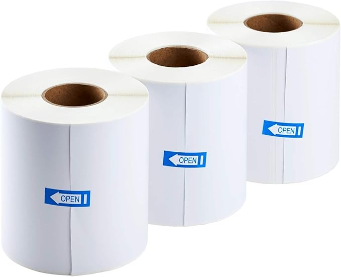 Karat [4x6 - Rolls] Direct Thermal Shipping Label Rolls – Compatible with Rollo and Zebra Printers (90 Labels/Roll) (300 Labels per roll, 4"x6")-DeskLoop Office