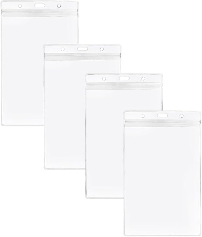 LGEGE 24 PCS Transparent Extra Large 6.5x4.5 Badge Holders - Image 5