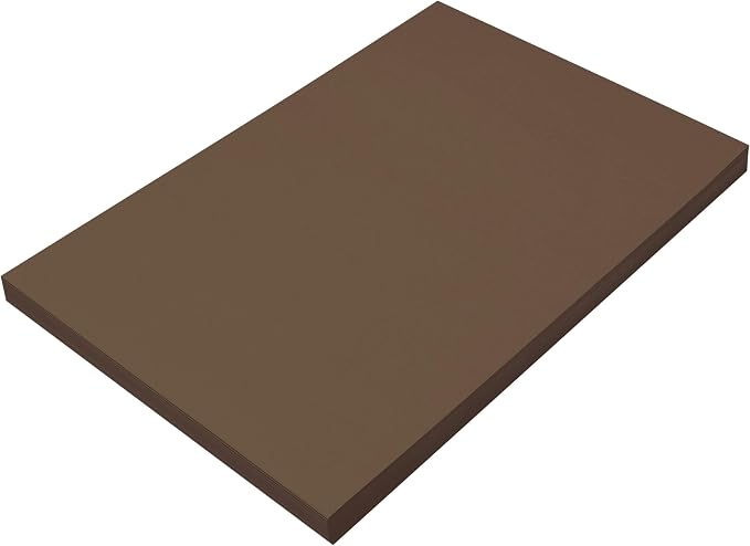Prang Construction Paper, Dark Brown, 100 Sheets by CreativityStreet%C2%AE