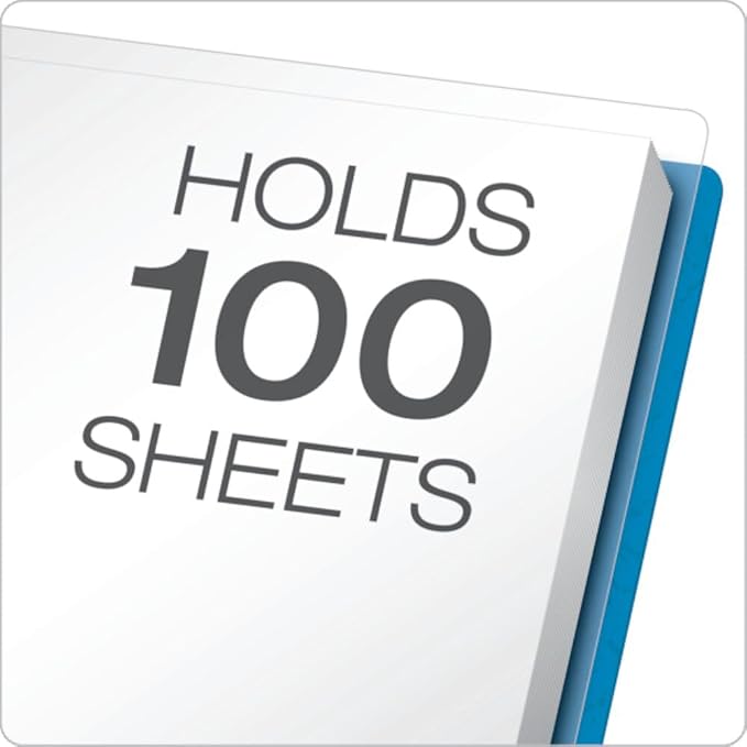 Oxford Clear Front Report Covers, Light Blue, Letter Size, 25 per Box - Image 6