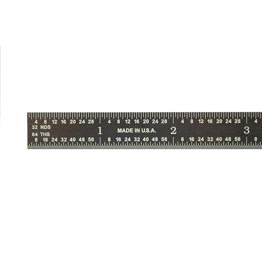 PEC Tools 12" Flexible Metal Ruler, Stainless Steel - Image 2