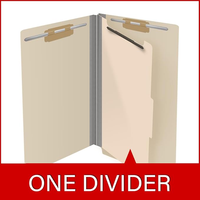 Ecom Folders Top Tab Pressboard Classification Folders | Legal Size 18 Pt Stock - Image 8