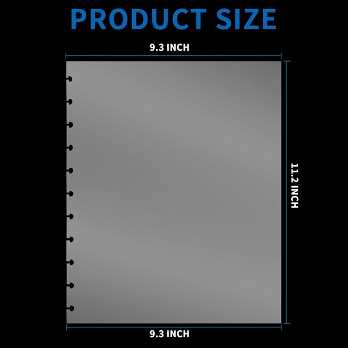 25 Piece Letter Size Sheet Protectors Clear Plastic Page Protectors for Discbound Holds Letter Size Discbound Binding Cover (25)-DeskLoop Office