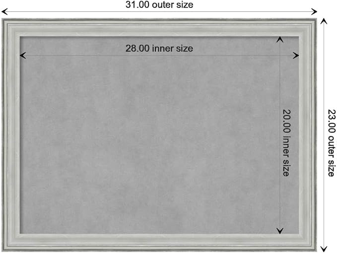Amanti Art Silver Framed Magnetic Board 23x31 Medium Vision Board - Image 4