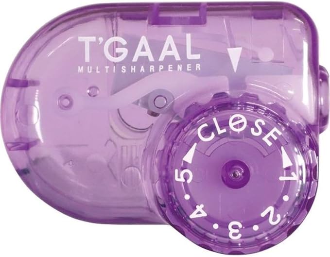 KUTSUWA STAD T'GAAL Angle Adjustable Pencil Sharpener | Translucent Purple by Kutsuwa