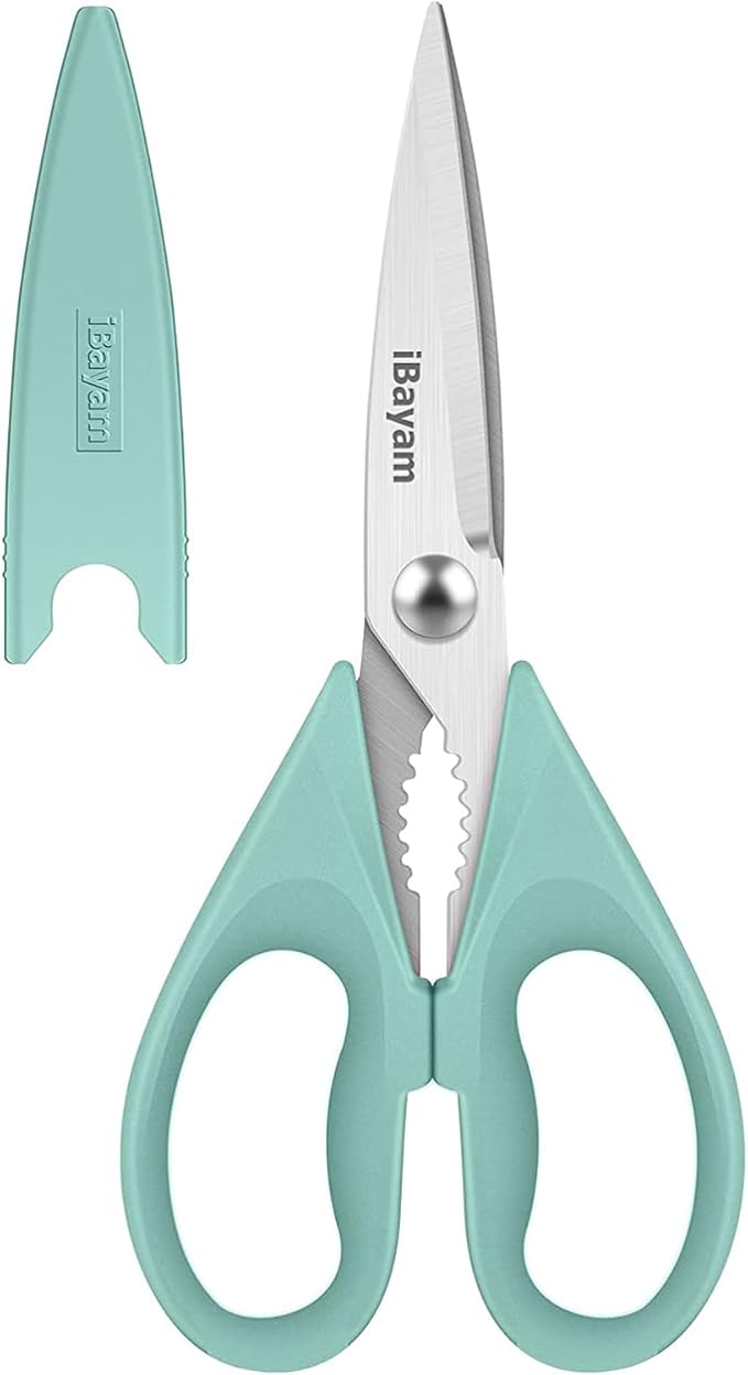 iBayam 1-Pack Kitchen Scissors All Purpose Kitchen Shears Heavy Duty 8.5" by iBayamDirect