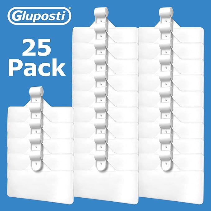 Gluposti Shelf Labels for Wire Shelving, Wire Rack Label Holders for Shelves - Image 7
