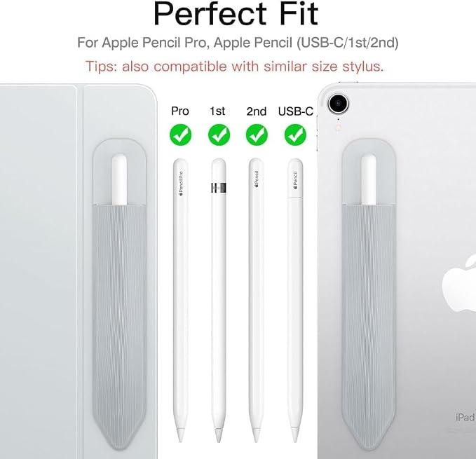 MoKo Pencil Holder Sticker Fit Apple Pencil Pro, iPencil USB-C, Apple Pencil - Image 2
