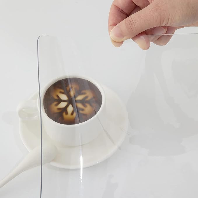 VEVOR Clear Desk Cover Protector, 36 X 60 inch, 2 mm Rectangle Waterproof Thick - Image 2