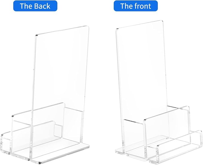 NIUBEE 6-Pack Acrylic Brochure Holder 4‘’, Plastic Flyer Display Stand - Image 2