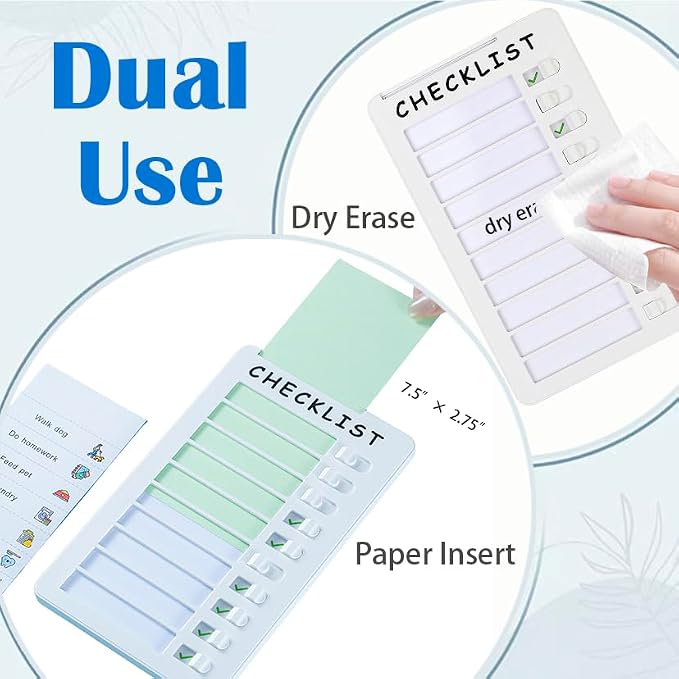 Dry Erase Chore Chart, Standable Whiteboard Checklist Board, Chore Chart - Image 3