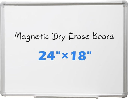 DEVELOP Magnetic Dry Erase Board 18x24 Inch, Small Aluminum Frame Wall-Mounted by DEVELOP