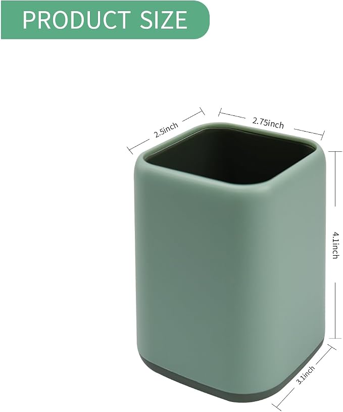 ZUFECY Pencil Holder, Pen Cup Makeup Brush Holder, Desktop Organizer Storage - Image 2