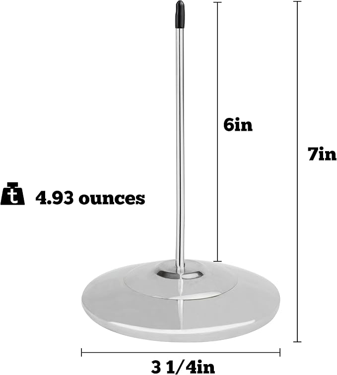Receipt Holder, Receipt Spike for Resturaunt, Stainless Steel Bill Fork Check - Image 3