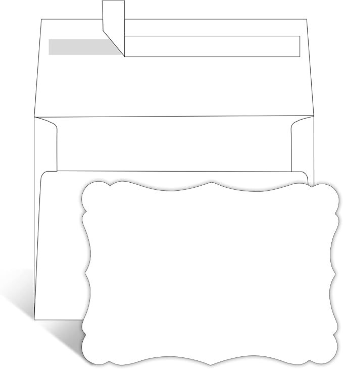 100 Pack Blank Invitations by Goefun