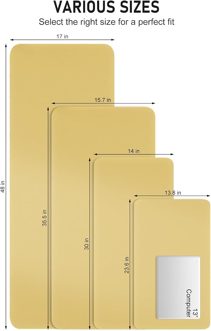 Desk Pad, Waterproof Laptop Computer Writing Mat - Image 6