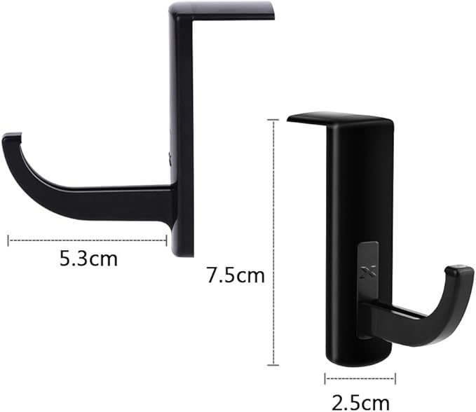 Mudder 4 Pack Monitor Hooks Headphone Headset Hanger Monitor Stand Holder - Image 2
