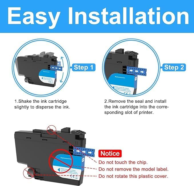 LCL Compatible LC406 LC406XLCS,LC406XLMS,LC406XLYS 3-Color High Yield Pigment Ink Cartridge Replacement for Brother MFC-J4335DW MFC-J4345DW MFC-J4535DW MFC-J5855DW MFC-J5955DW MFC-J6555DW MFC-J6955DW-DeskLoop Office