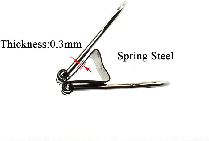 HAHIYO Binder Clips Paper Clamps Spring Steel Sturdy Small 0.75 inches Width - Image 4