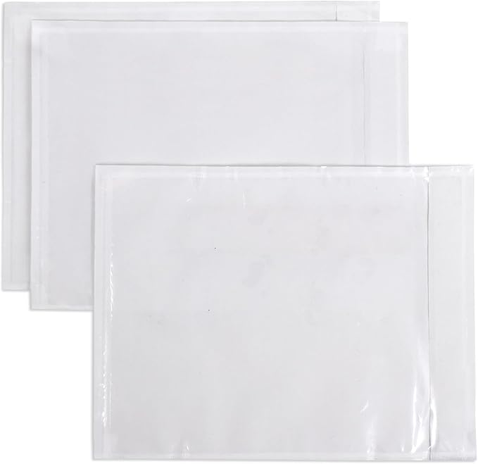 iMailer - 10 PCS 7.5"x5.5" Packing List Pouch- Clear Plastic Envelopes by iMailer