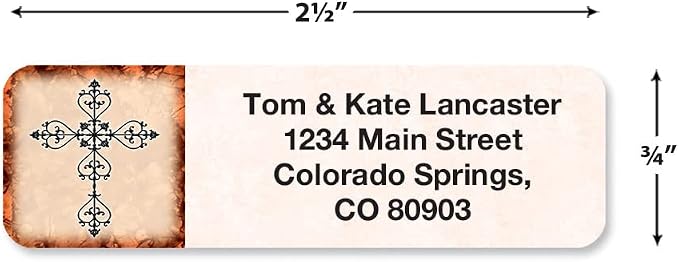 Rejoice Religious Rolled Personalized Return Address Mailing Labels - Image 3