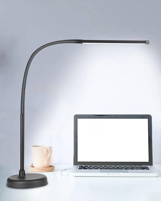 LED Desk Lamp, Swing Arm Architect Task Lamp with Long Flexible Gooseneck, 3 Color Modes, and USB Adapter, Dimmable Desk Light for Home/Office/Drafting/Reading/Piano-DeskLoop Office