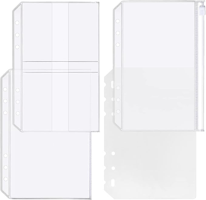 4 Pack A5 6 Hole Binder Accessory Combo Set by Zelten