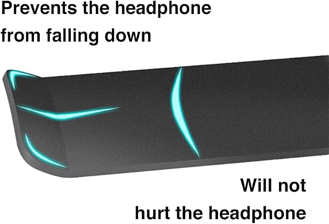 Aluminum Under-Desk Headphone Hook 2 Pack, - Image 3