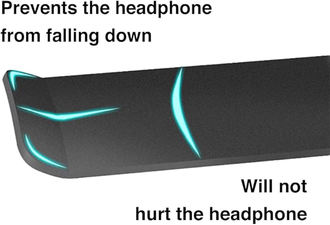 Aluminum Under-Desk Headphone Hook, - Image 3