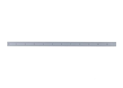 PEC Tools Steel Rule, 12 Inch, 4R Satin Chrome Finish, Made in USA - Image 4