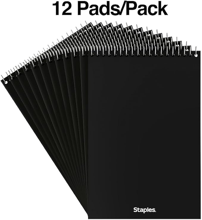 STAPLES Steno Pads, 6” x 9”, Gregg Ruled - Image 3