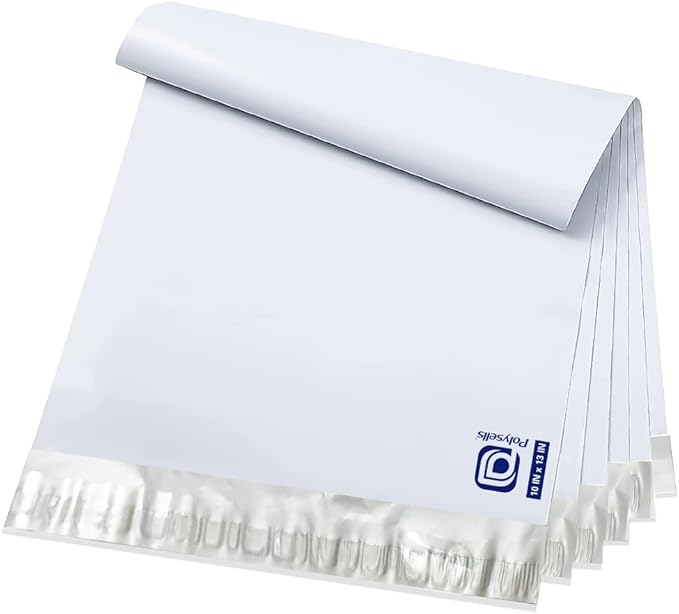 POLYSELLS 200 pcs 10x13 Inches White Poly Mailers Shipping Envelopes, Strong by POLYSELLS