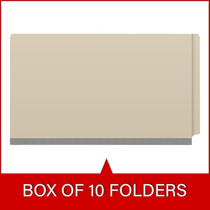 Ecom Folders Manila Classification Folders | Legal Size 18 Pt Manila Stock - Image 6
