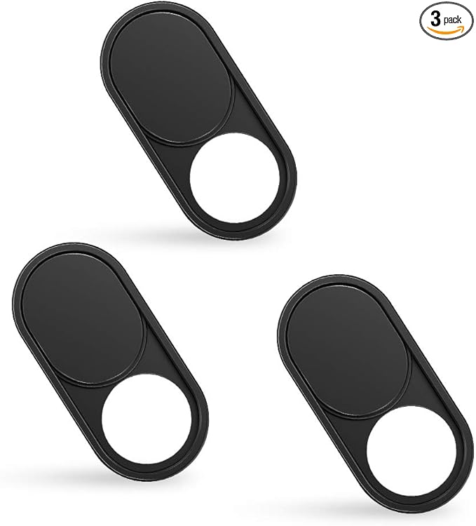 imluckies 3 Pack Webcam Cover Slide, 0.023 inch Ultra-Thin Metal Camera Cover by imluckies