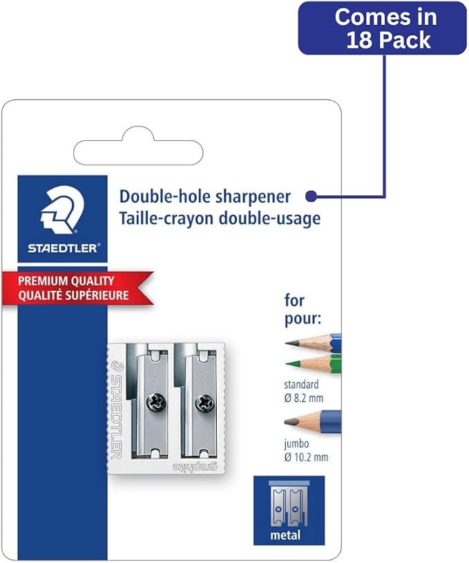STAEDTLER Metal Double-Hole Pencil Sharpener - Image 3