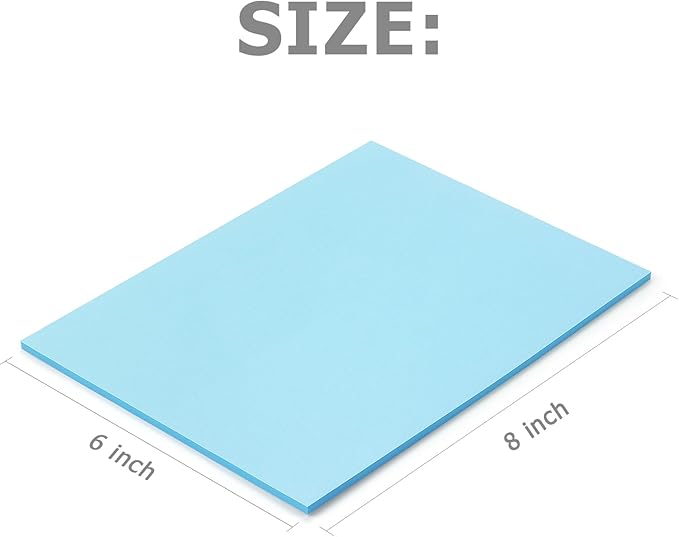 Sticky Notes 8x6 inch Bright Colors Self-Stick Pads 8 Pads/Pack 35 Sheets/Pad Total 280 Sheets-DeskLoop Office