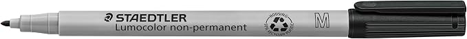 Staedtler Lumograph Non-Permanent, Wet Erase Marker Pens, Medium Tip Refillable - Image 4