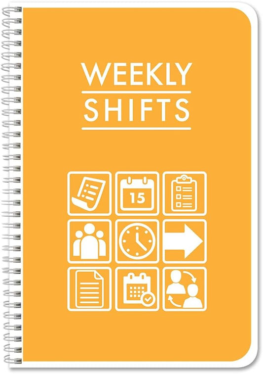 BookFactory Work Schedule Book/Weekly Employee Hourly Shift Schedule by BookFactory