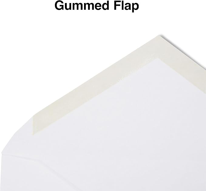 Staples #6 White Gummed Business Envelopes, 3 5/8" x 6 1/2", Standard Office - Image 2