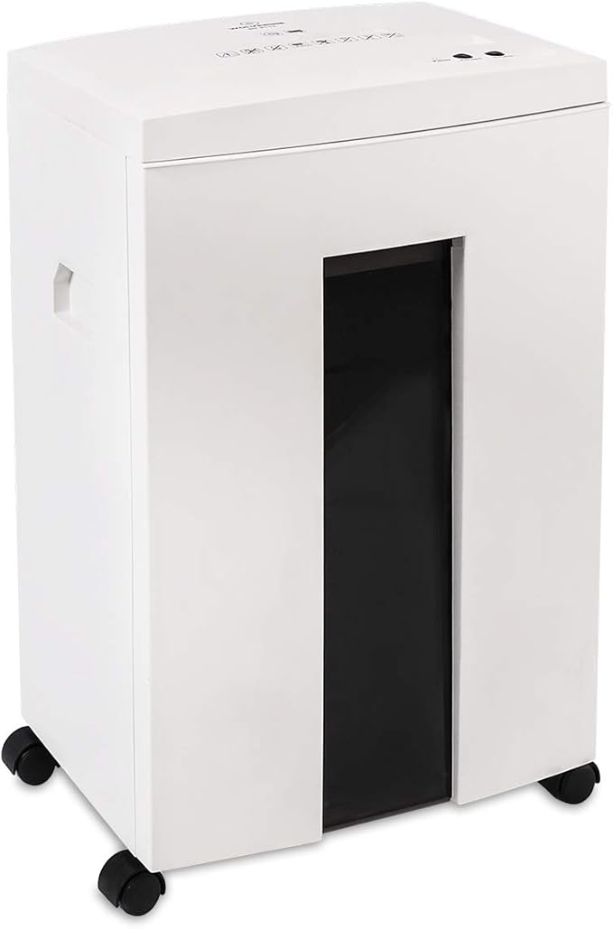 WOLVERINE 18-Sheet Shredders for Home Office Heavy Duty P-4 Security Level Crosscut Paper Shredder Paper/CD/Card Ultra Quiet Paper Shredder for Home with 6 Gallons Pullout Waste Bin SD9113(White ETL)-DeskLoop Office