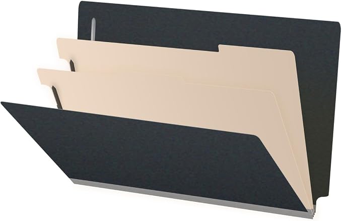 Ecom Folders End Tab Pressboard Classification Folders | Legal Size 25 Pt Stock by Ecom+Folders