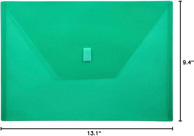 Lion Design-R-Line Poly Envelope, 9-3/8 x 13 Inches, Transparent Green - Image 6
