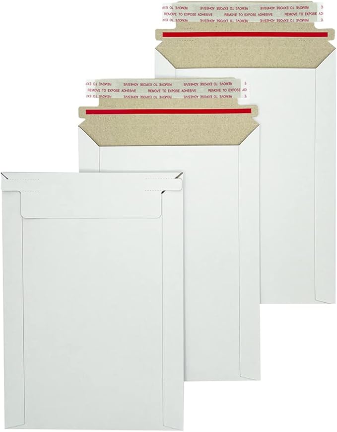 22Pack White Rigid Mailers 9.25x11. 5 Inches by Burasari