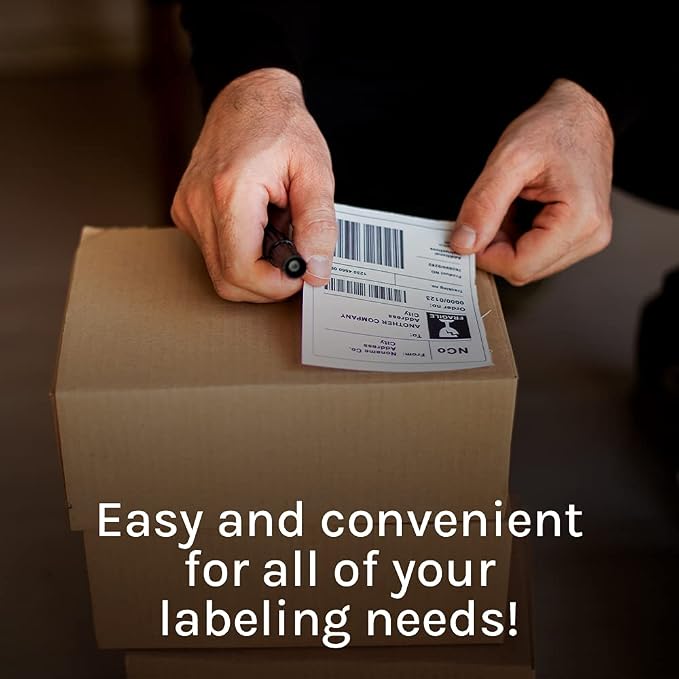 Premium Label Supply White Sticker Shipping Labels – 4" x 5" – Laser/Inkjet - Image 2