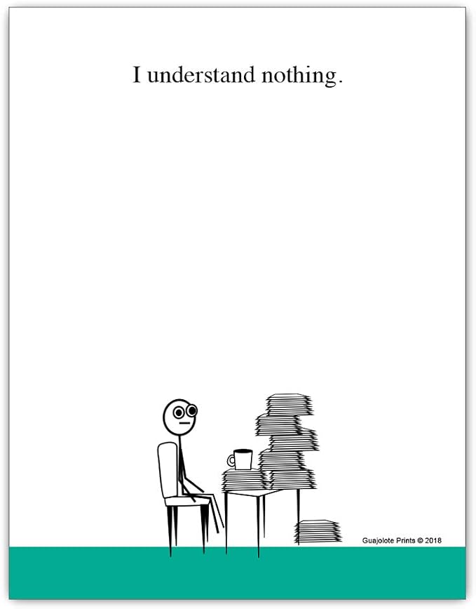 Funny Notepads 4 X 5.25 inch, Humorous Office Gift - Image 2