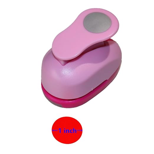 CADY Crafts Punch 1 inch Circle Punches Craft Lever Punch Handmade Paper Punch - Image 2