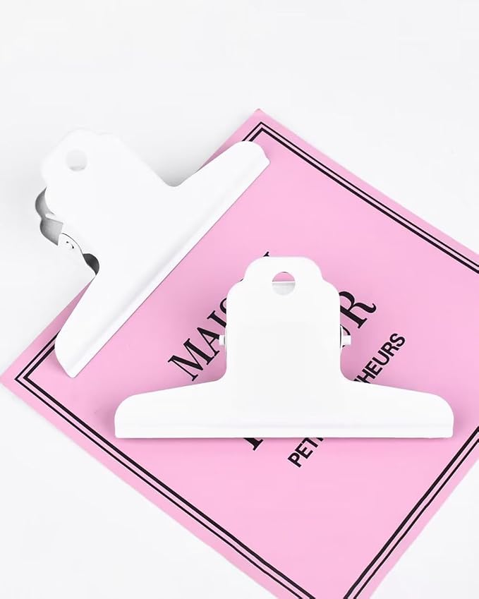 2PCS Extra Large Binder Clips Metal Bulldog Clips Large Paper Clamps Holder - Image 7