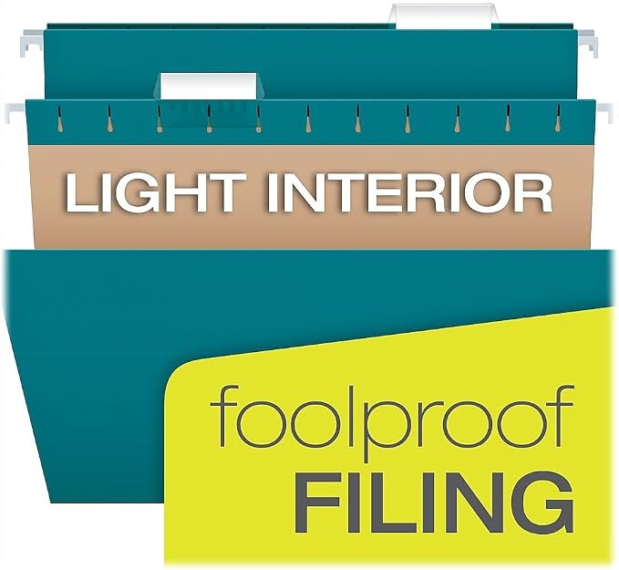 Pendaflex Recycled Hanging File Folders, 25 Pack, Letter Size, 5 Tab Positions - Image 4